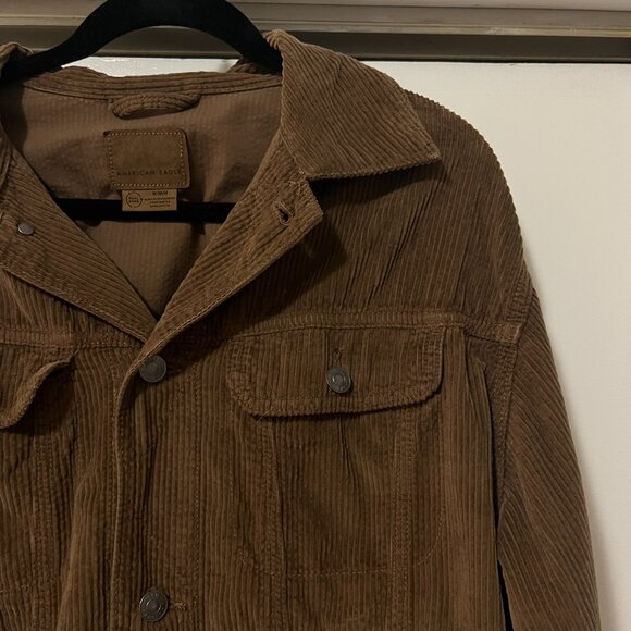 American Eagle 90s Boyfriend Corduroy Jacket, Brown, Size M - Picture 5 of 7